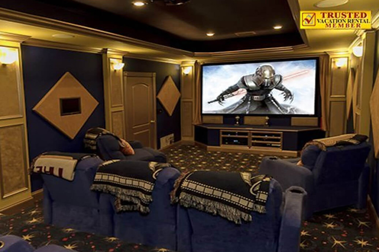 vacation home with movie theater and arcade games