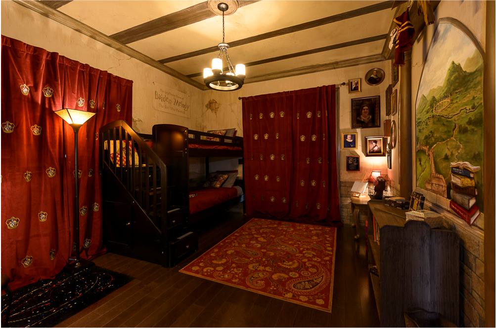 harry potter themed bedroom at ever after estate